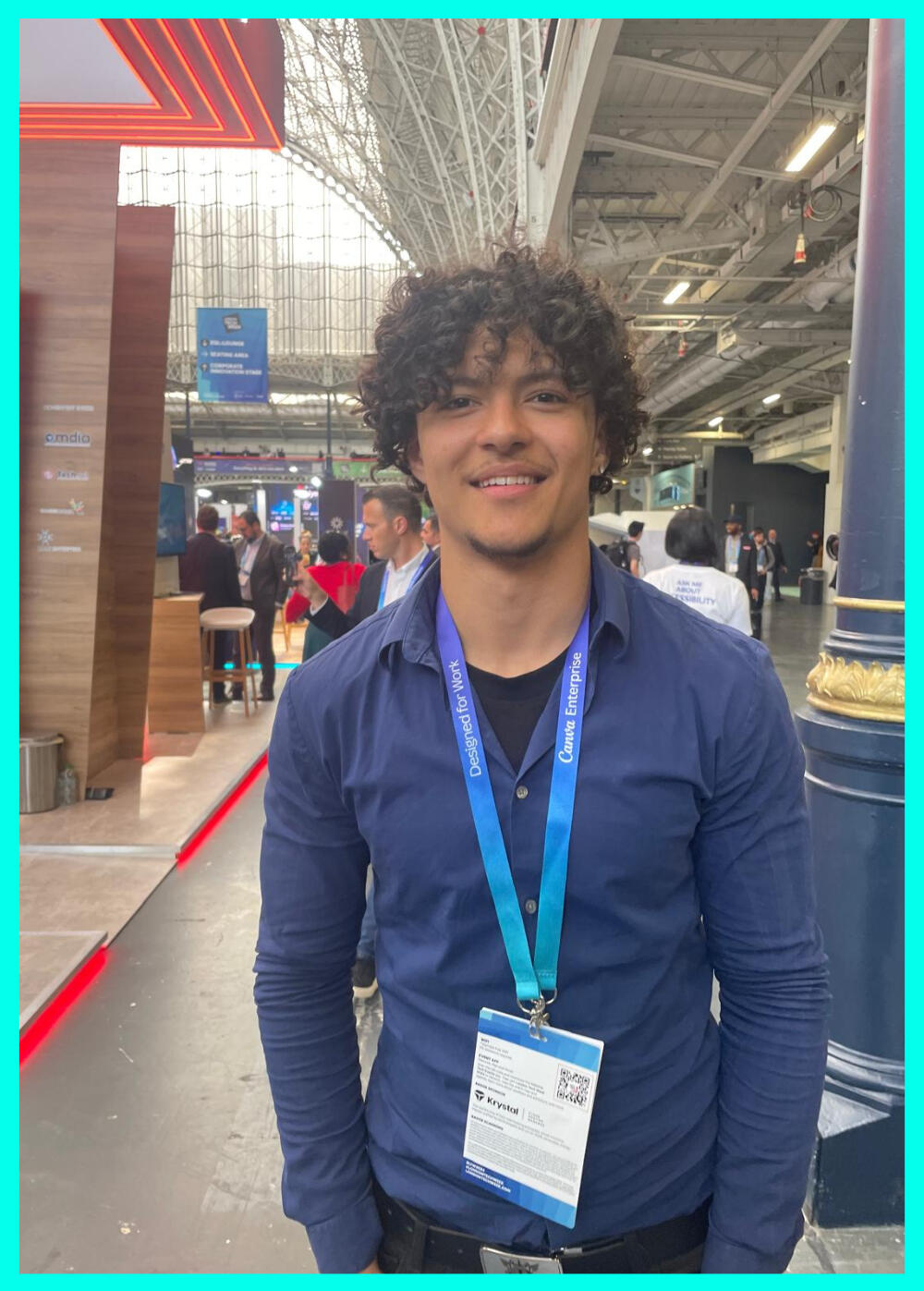 Photo of influencer talking on podcast on an Iphone mockup